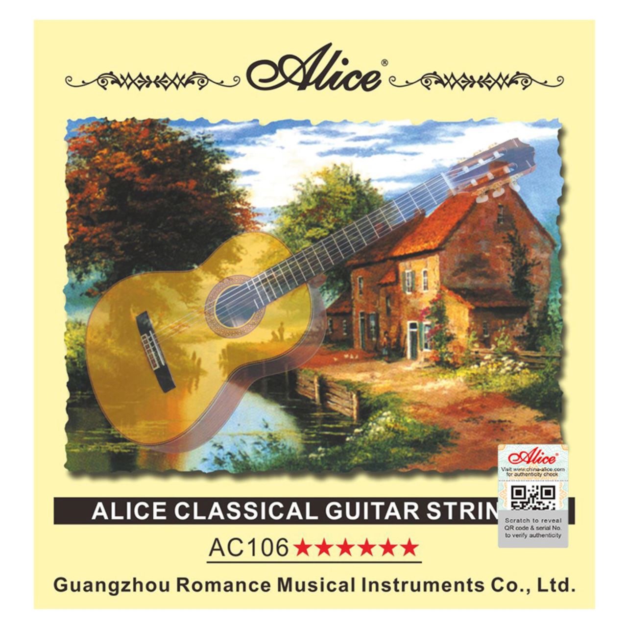 Corzi chitară clasică Alice high tension
